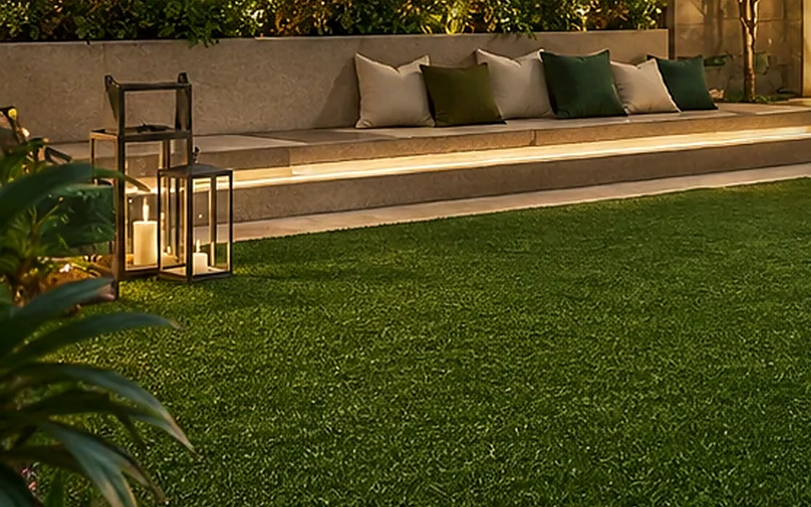 نجيله الحدائق والمساحات الخضراء